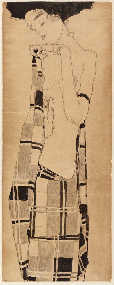 Standing Girl by Egon Schiele